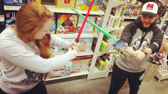 Lightsabers at the market