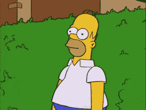 Homer Simpson hiding .gif
