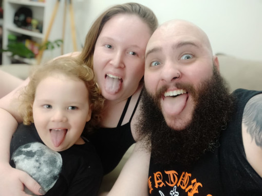 My boy, wife and I